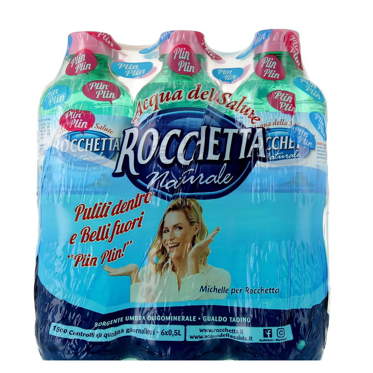 Rocchetta Acqua Naturale 6 bottiglie PICCOLE da 500 ml