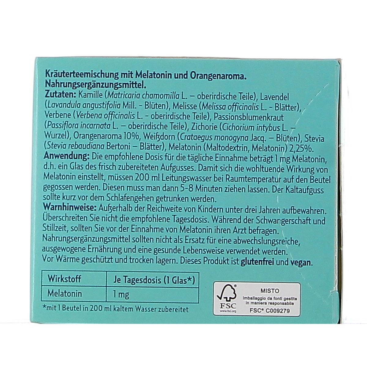 Pompadour Tisana Fredda Fai Bei Sogni Con Melatonina 18 Filtri 45 g — immagine 3