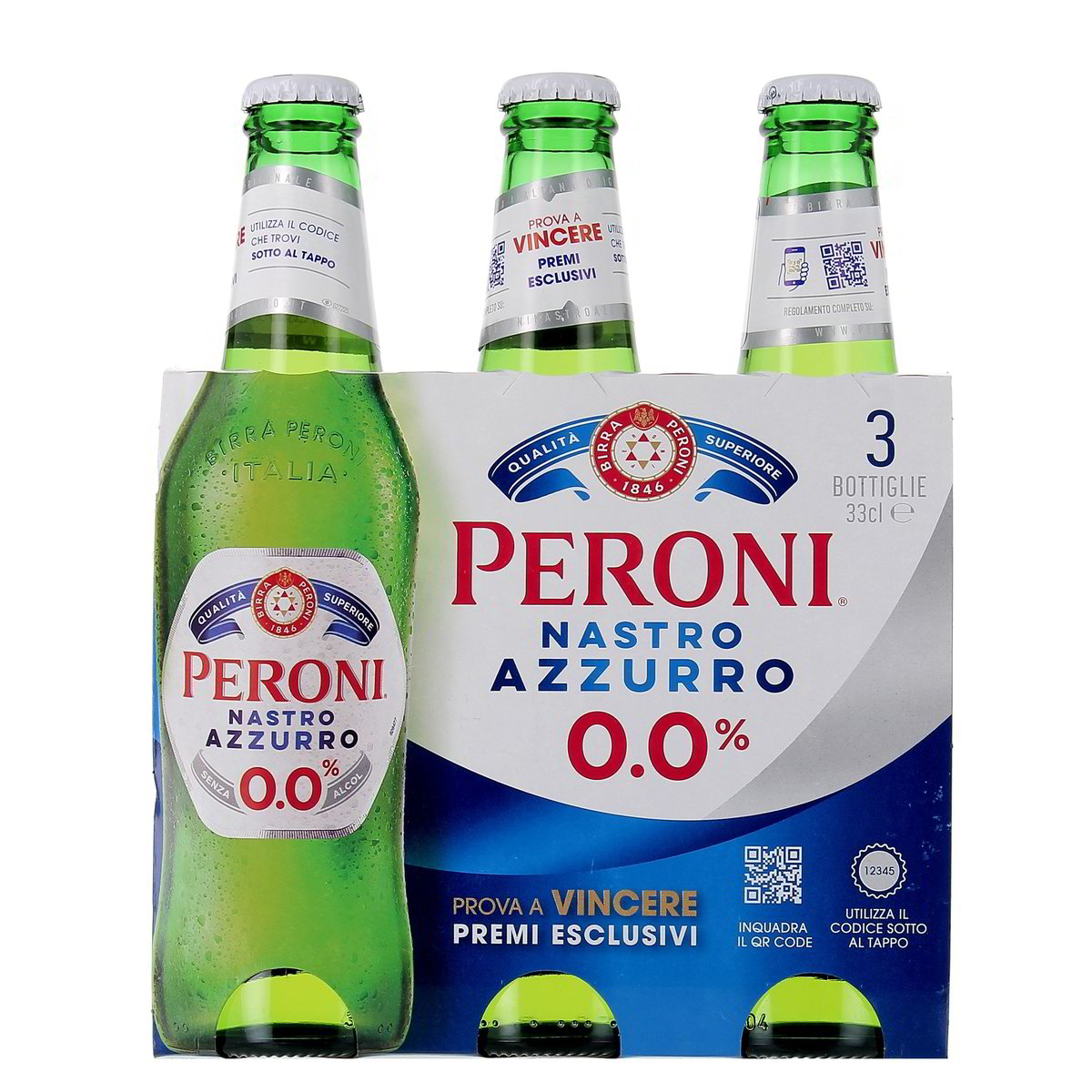 Peroni Birra Nastro Azzurro Senza Alcol 3x33 cl