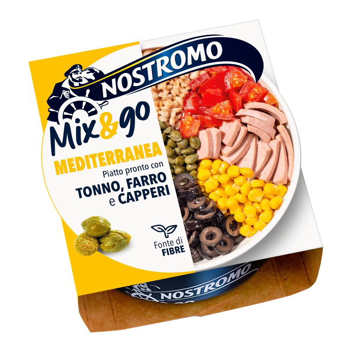 Nostromo Mix&Go Mediterranea Piatto Pronto Con Tonno Farro E Capperi 190 g