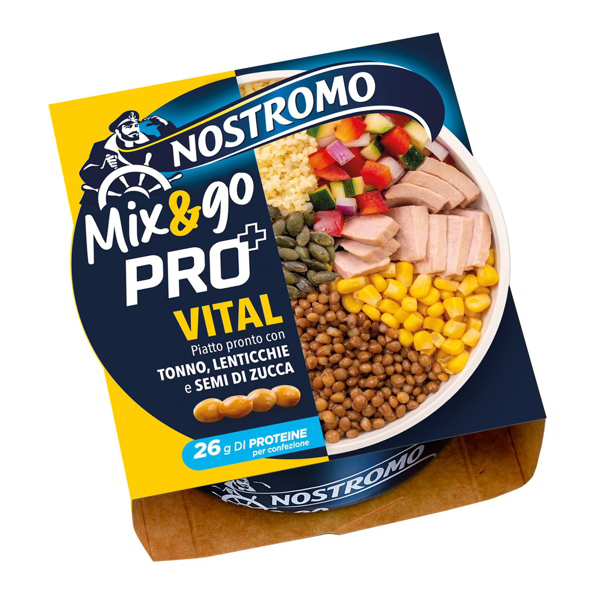 Nostromo Mix&Go Pro+ Vital Piatto Pronto Con Tonno Lenticchie E Semi Di Zucca 190 g