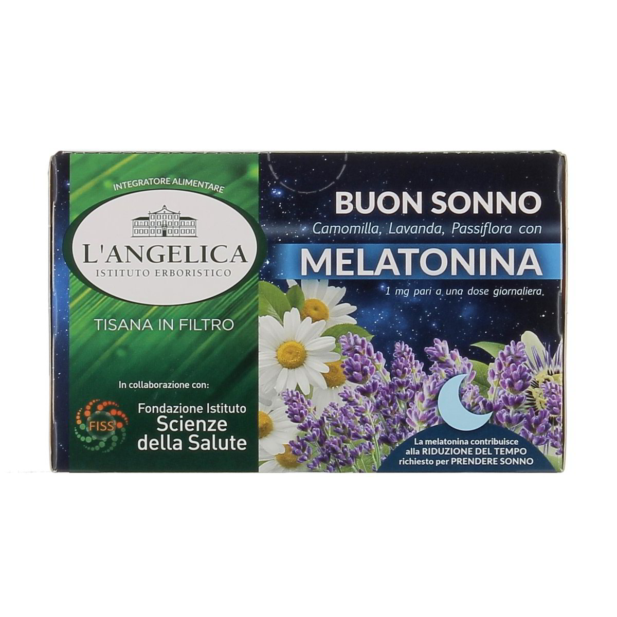 L'Angelica Tisana In Filtro Camomilla Lavandaa Passiflora Con Melatonina 15 Filtri 30 g