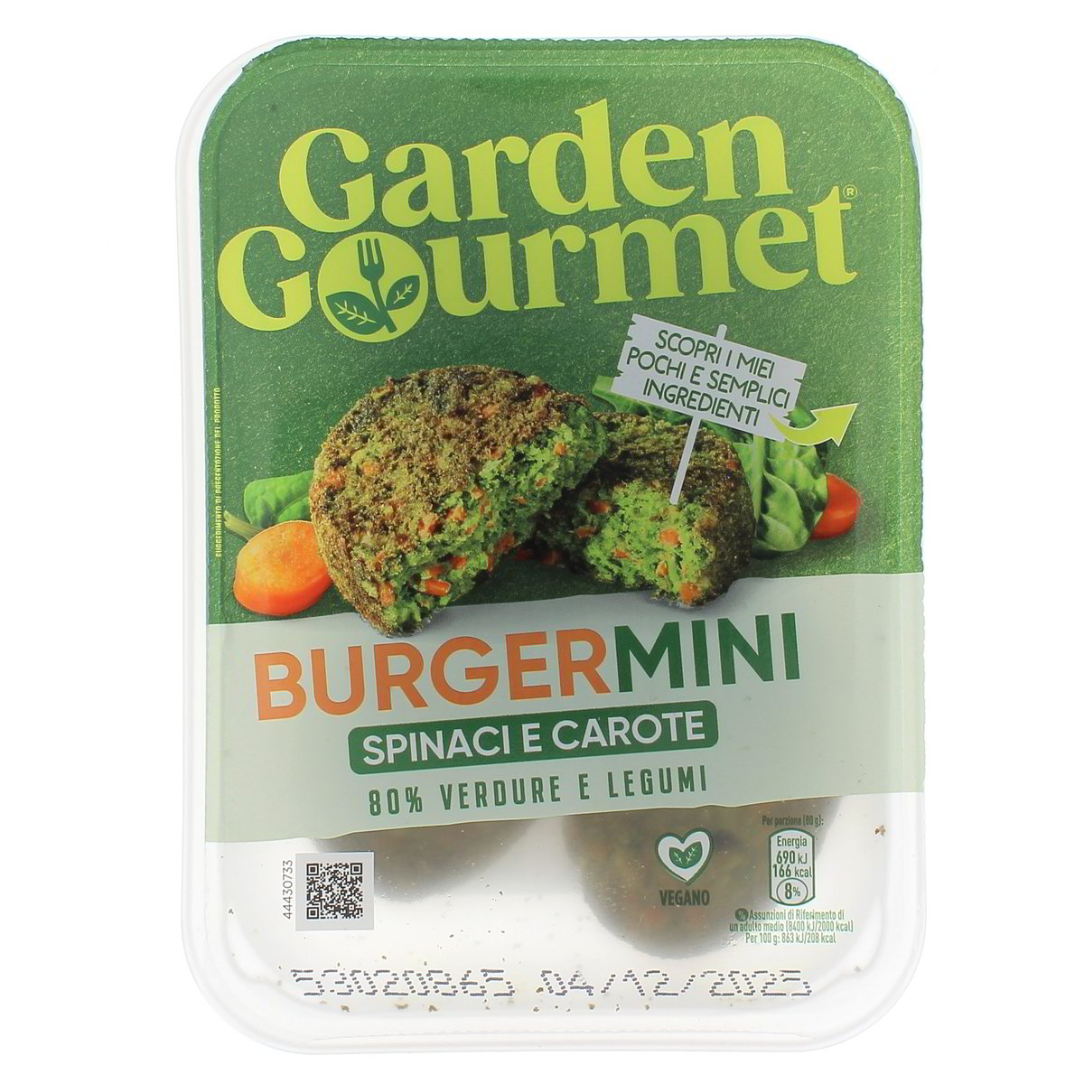 Garden Gourmet Mini Burger Spinaci E Carote 160 g
