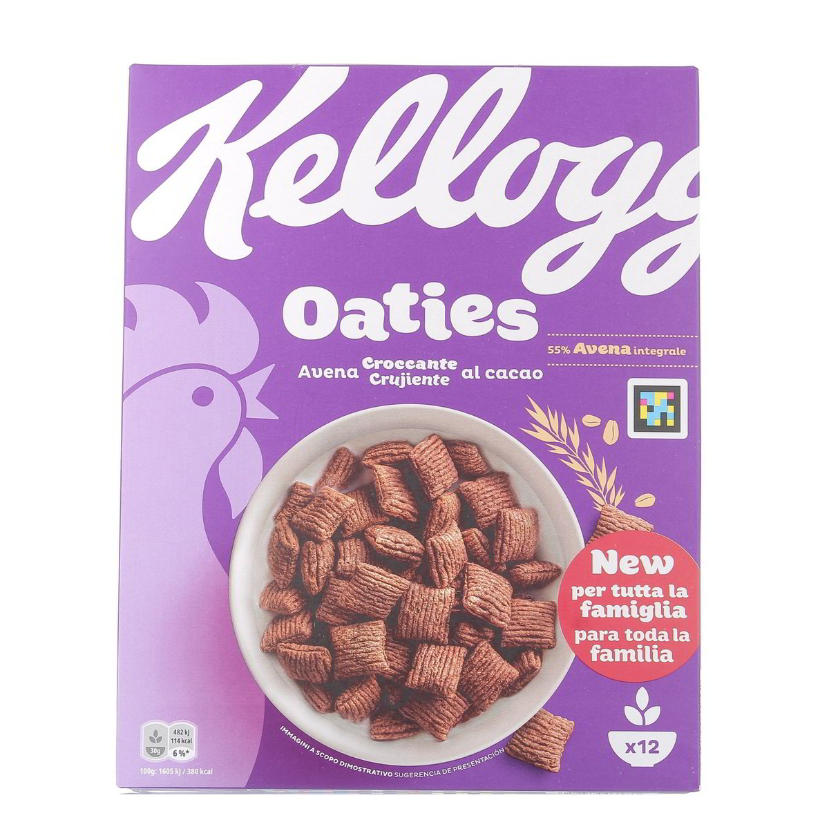 Kellogg'S Oaties Avena Croccante Al Cacao 360 g