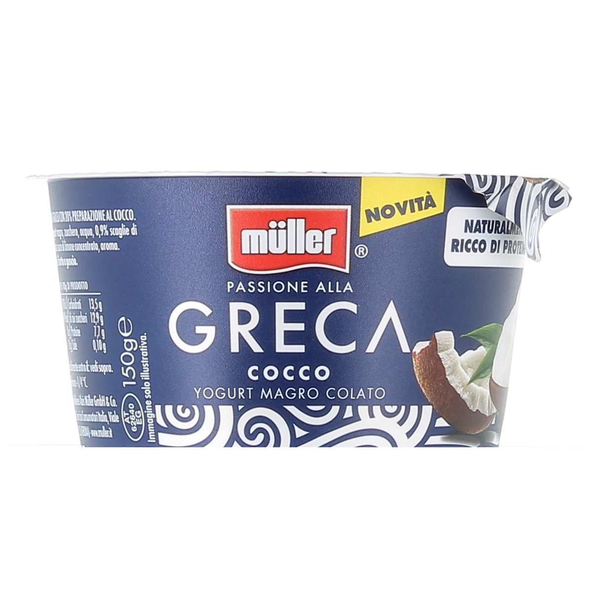 Müller Passione Alla Greca Cocco 0% Grassi 150 g