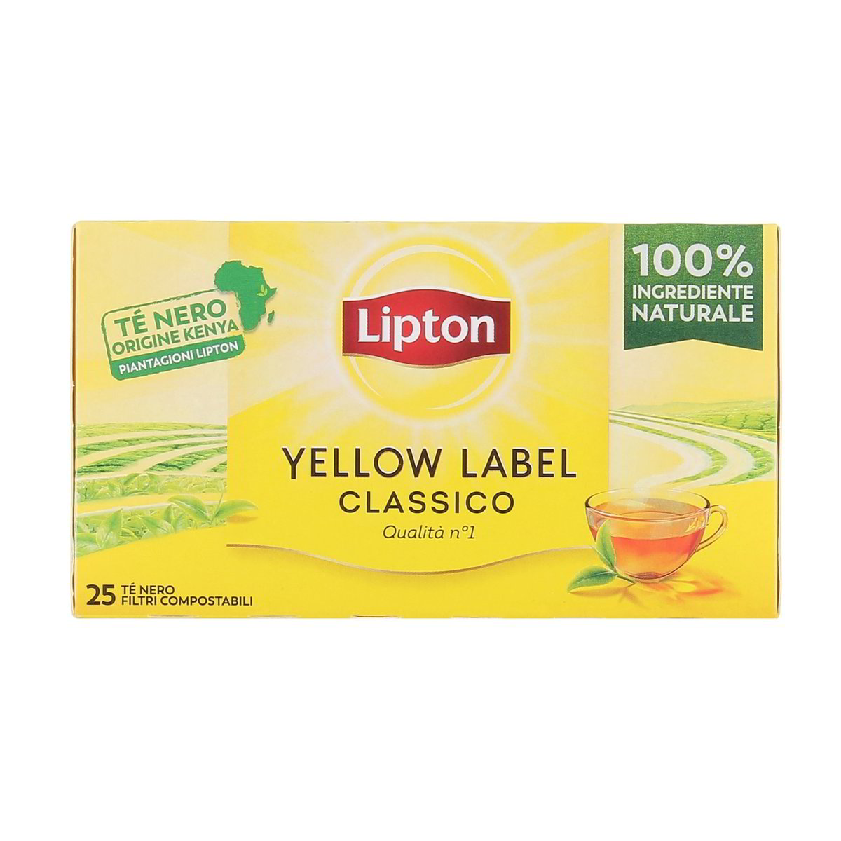 Lipton Yellow Label Tè Nero Classico 25 Filtri 37,5 g