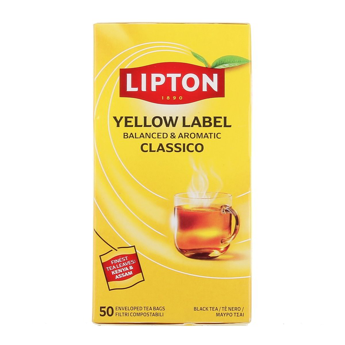 Lipton Yellow Label Tè Nero Classico 50 Filtri 75 g — immagine 3