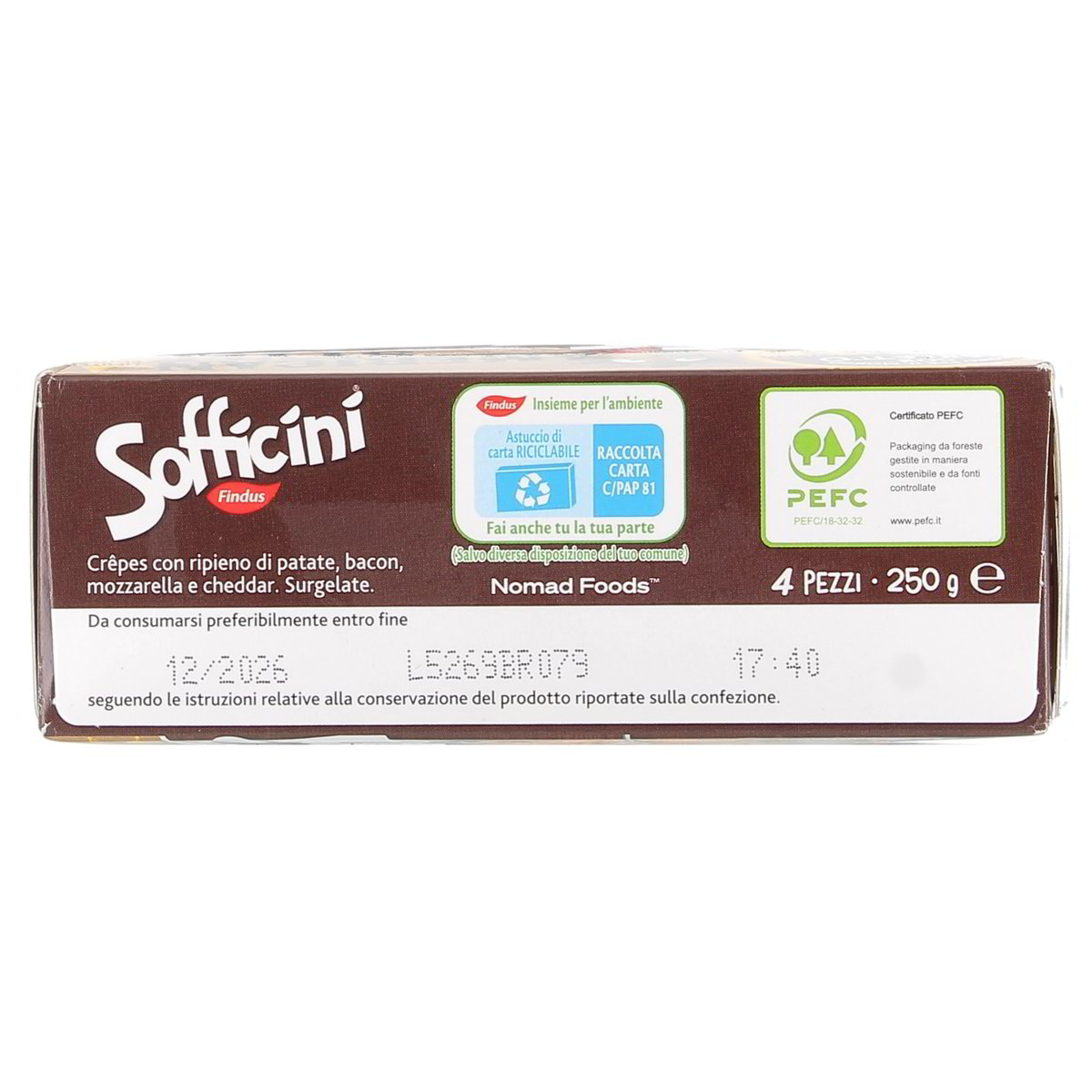 Findus SOFFICINI AMERICAN STYLE PATATE BACON CON MOZZARELLA E CHEDDAR x4 250 g — immagine 3