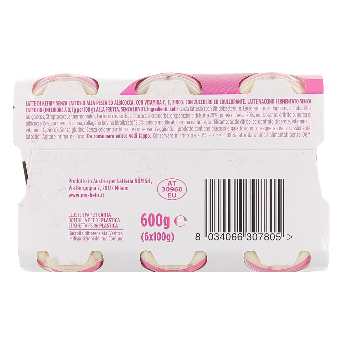 Milk Kefir Plus Pesca E Albicocca Con Collagene — immagine 3