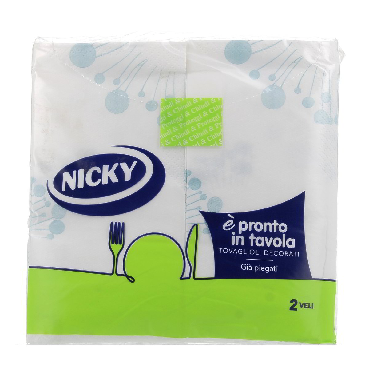 Nicky Tovaglioli Piegati Decorati 50 pezzi