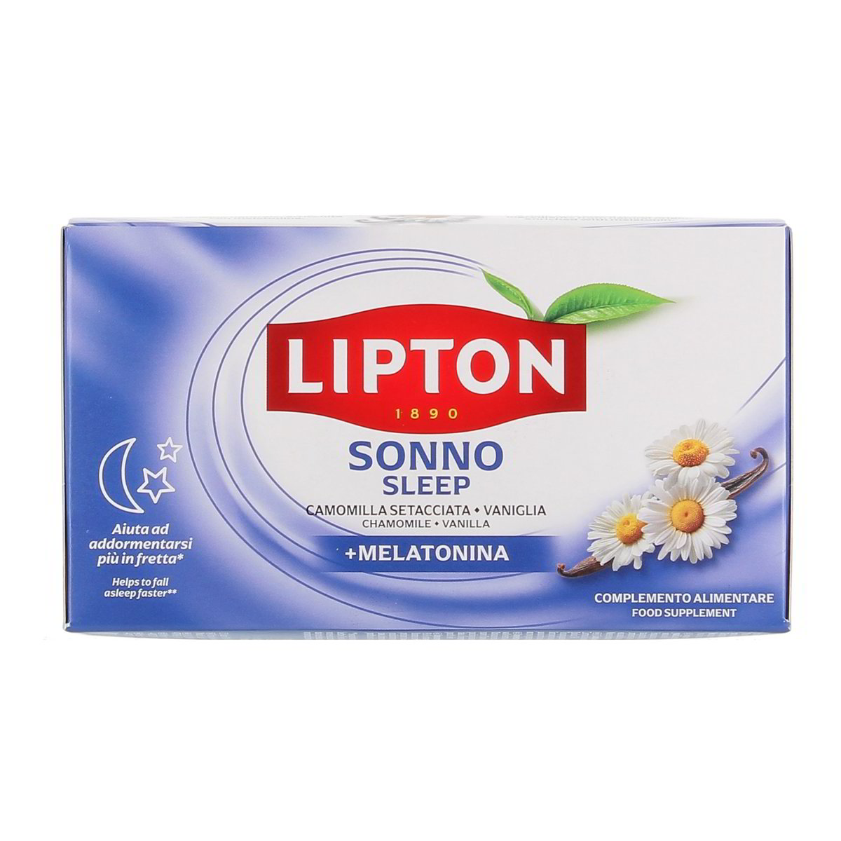 Lipton Sonno Camomilla Setacciata Vaniglia + Melatonina 17 Filtri 28,9 g