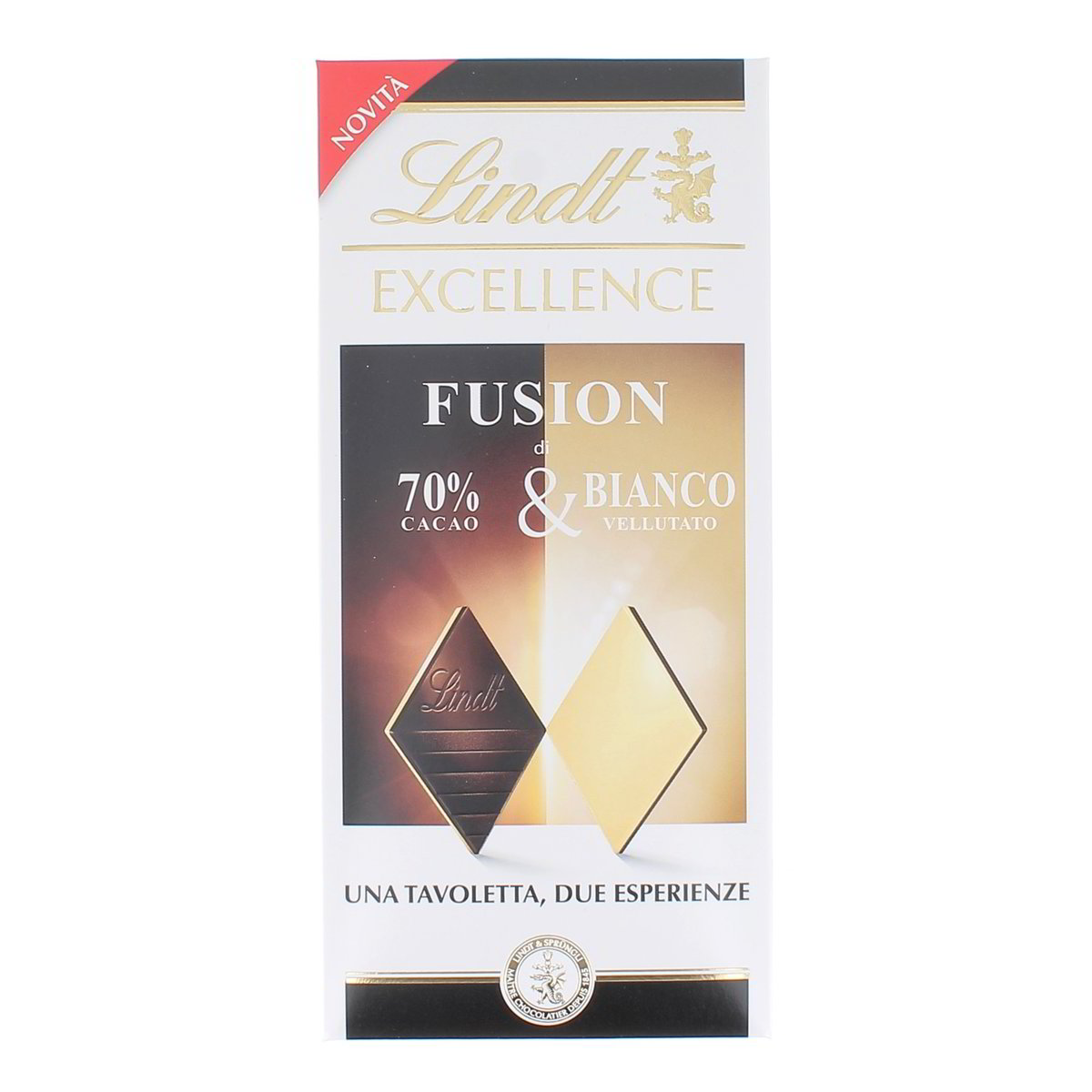 Lindt Excellence Fusion Tavoletta Di Cioccolato 70% Cacao & Bianco Vellutato 100 g
