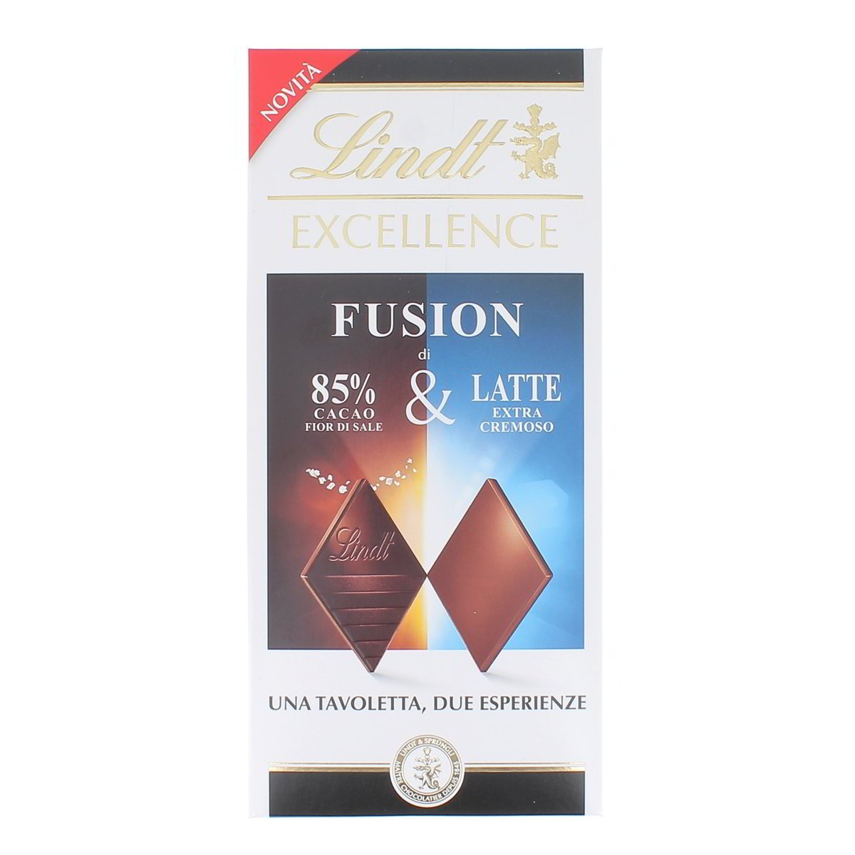 Lindt Excellence Fusion Tavoletta Di Cioccolato 85% Cacao Fior Di Sale & Latte Extra Cremoso 100 g