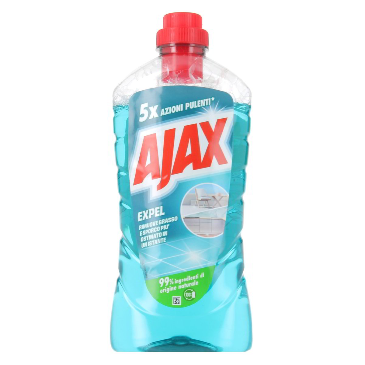 Ajax Detersivo Liquido Pavimenti Expel 5 Azioni Pulenti 950 ml