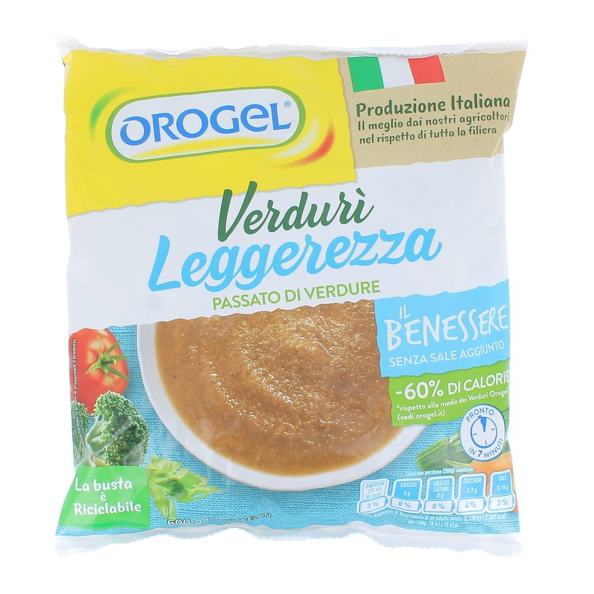Orogel Verdurì Leggerezza Passato Di Verdure 600 g