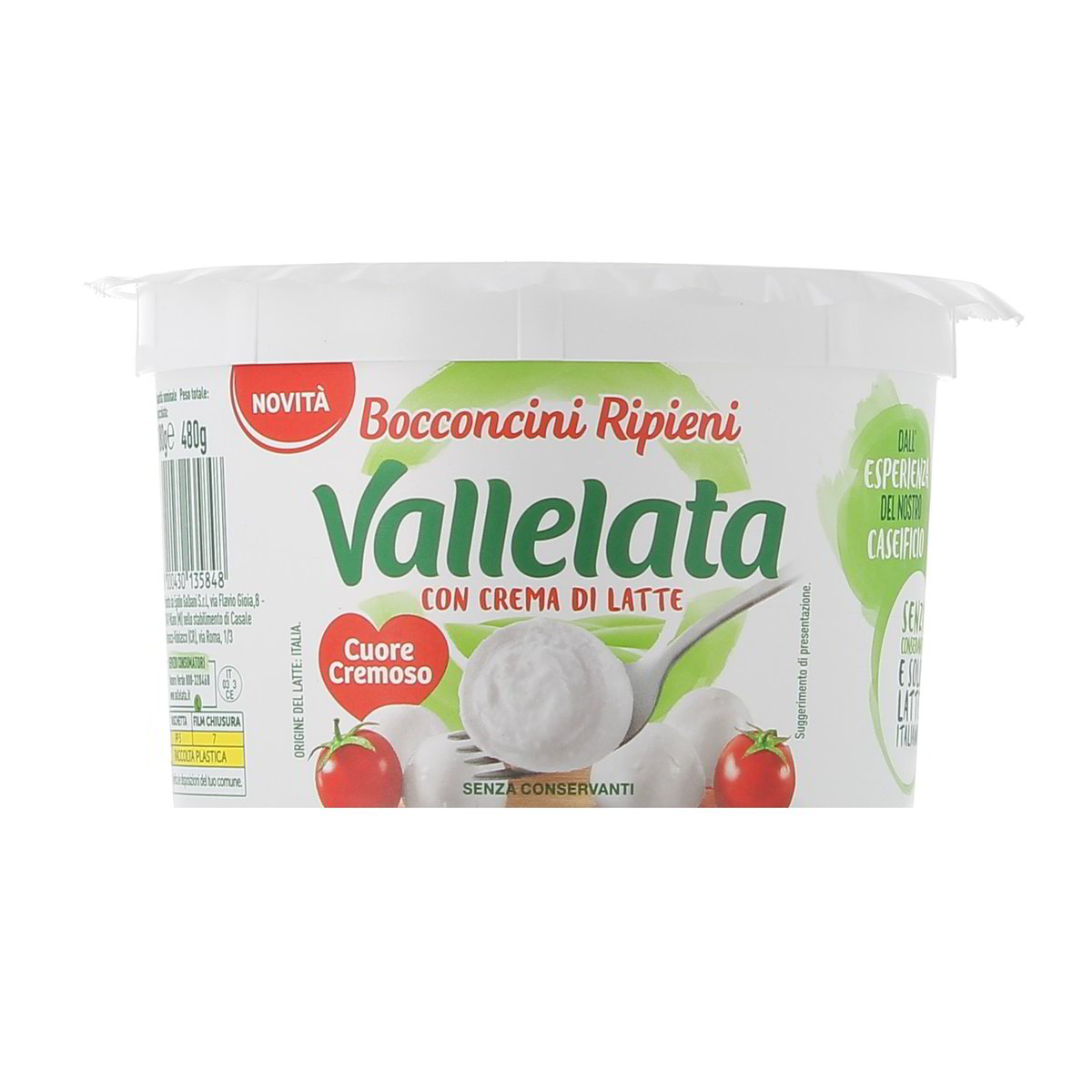 Vallelata Bocconcini Ripieni Con Crema Di Latte 180 g