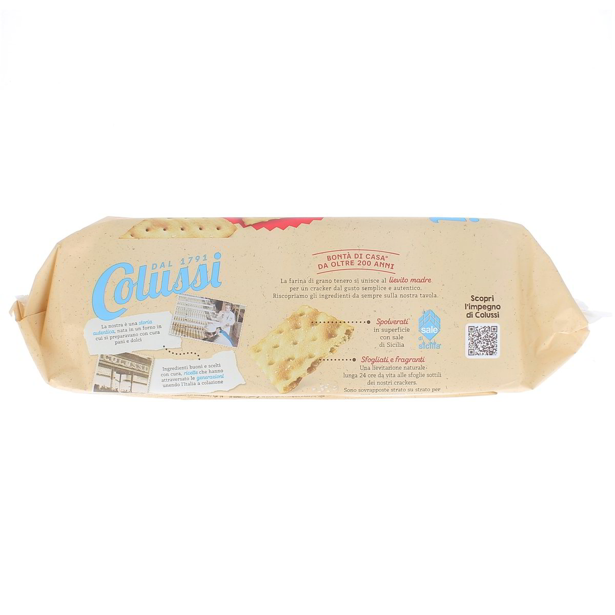 Colussi Cracker Con Sale Di Sicilia 500 g — immagine 3