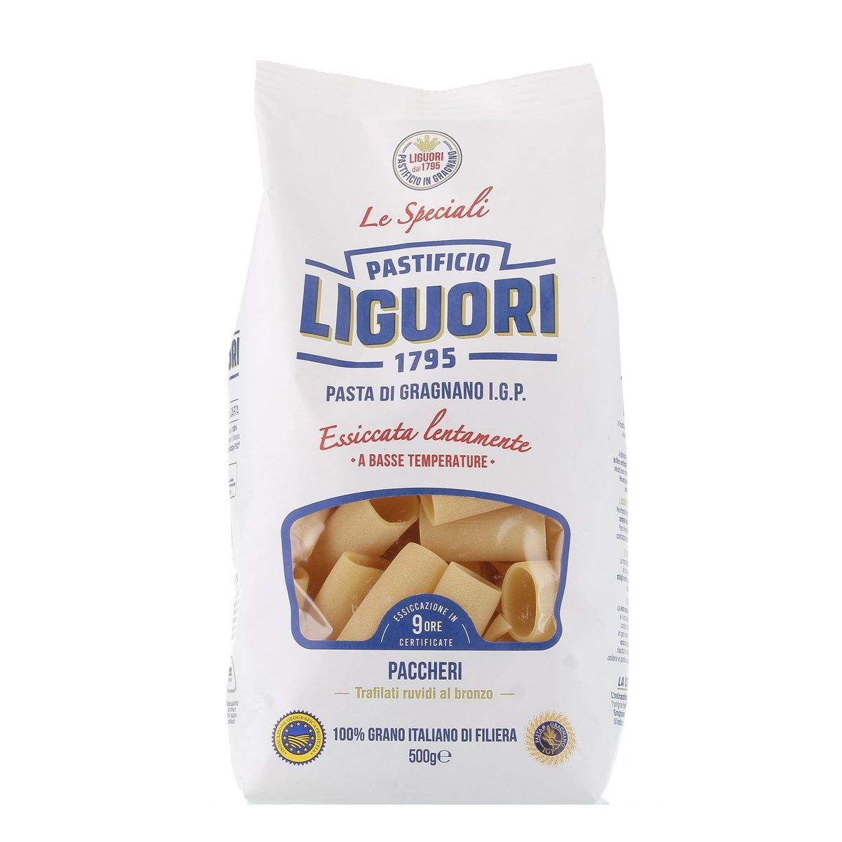Pastificio Liguori Paccheri Pasta Di Gragnano Igp Grano Duro 100% Italiano 500 g