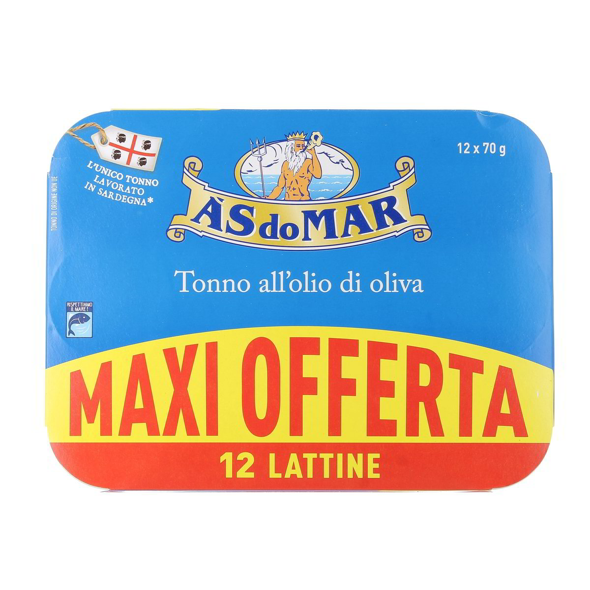 AS DO MAR Tonno All'olio Di Oliva 12x70 g - sgocciolato 12x52 g