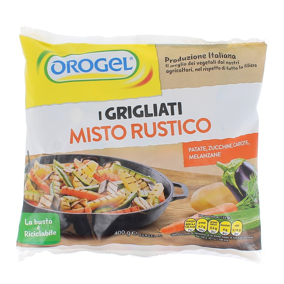 Orogel Misto Rustico Con Verdure Griliate 400 g