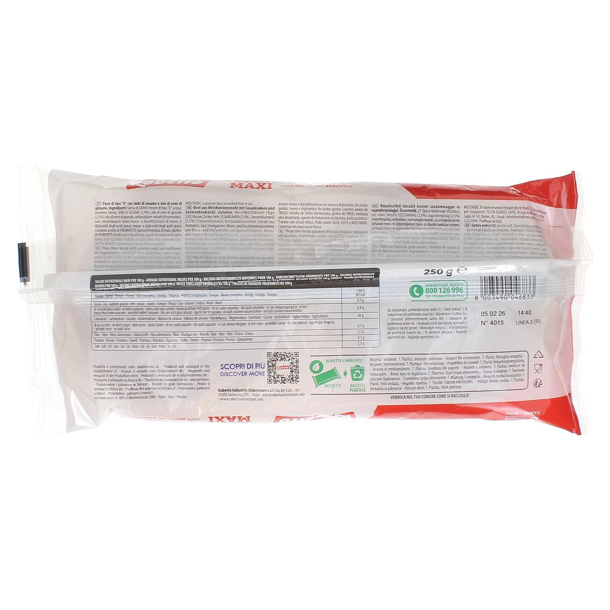 Roberto MEGA MAXI HAMBURGER CON SESAMO x2 250 g — immagine 3