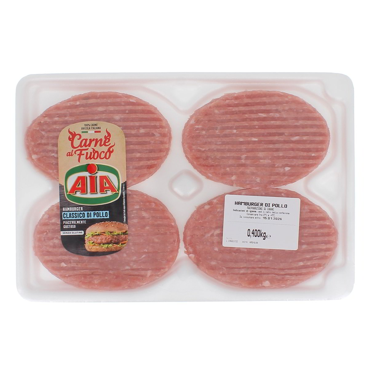 AIA 4 Hamburger Di Pollo 400 g