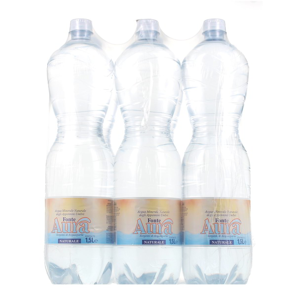 Aura Acqua Naturale 6 bottiglie GRANDI da 1,5 l
