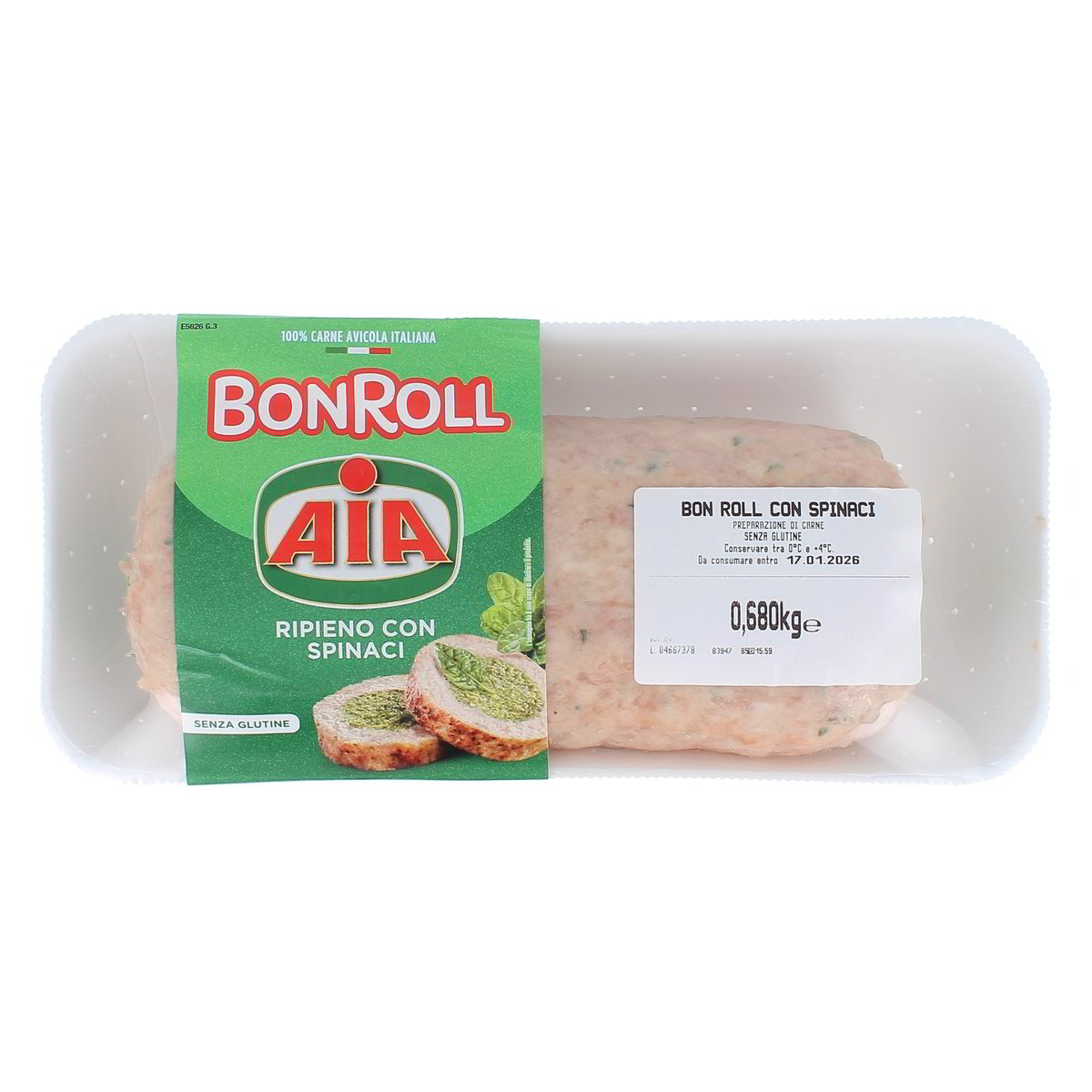 AIA Bon Roll Con Spinaci 680 g