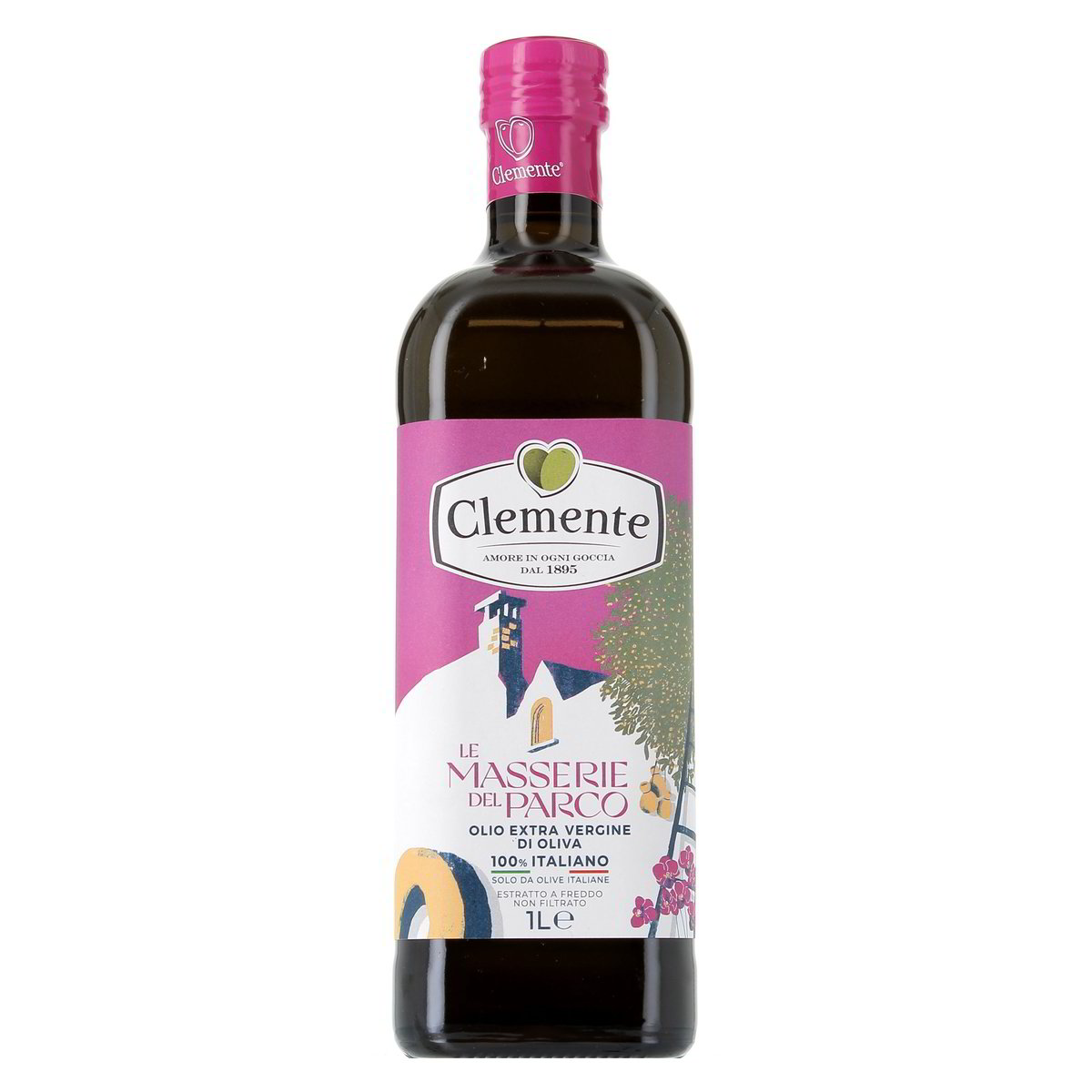 Clemente Olio Extra Vergine Di Oliva 100% Italiano Le Masserie Del Parco 1 l