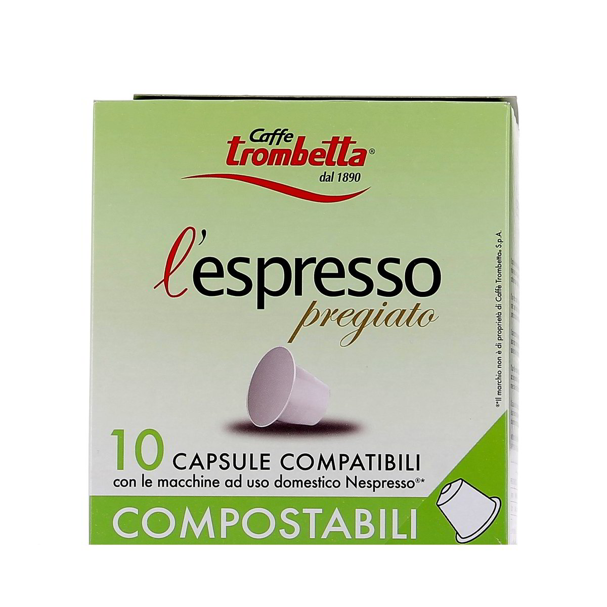 Caffè Trombetta L'espresso Pregiato Capsule Compostabili 10 pezzi - 55 g totali