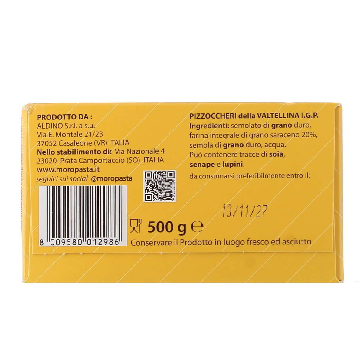 Moro Pizzoccheri Della Valtellina Igp 500 g — immagine 3