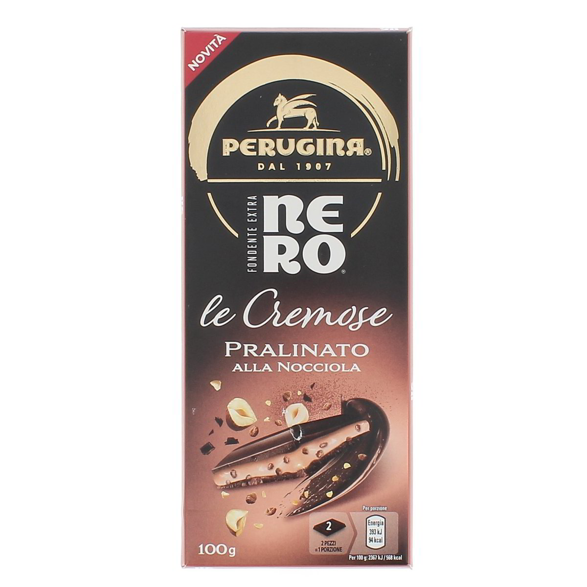 Perugina Nero Le Cremose Pralinato Alla Nocciola Tavoletta Cioccolato 100 g