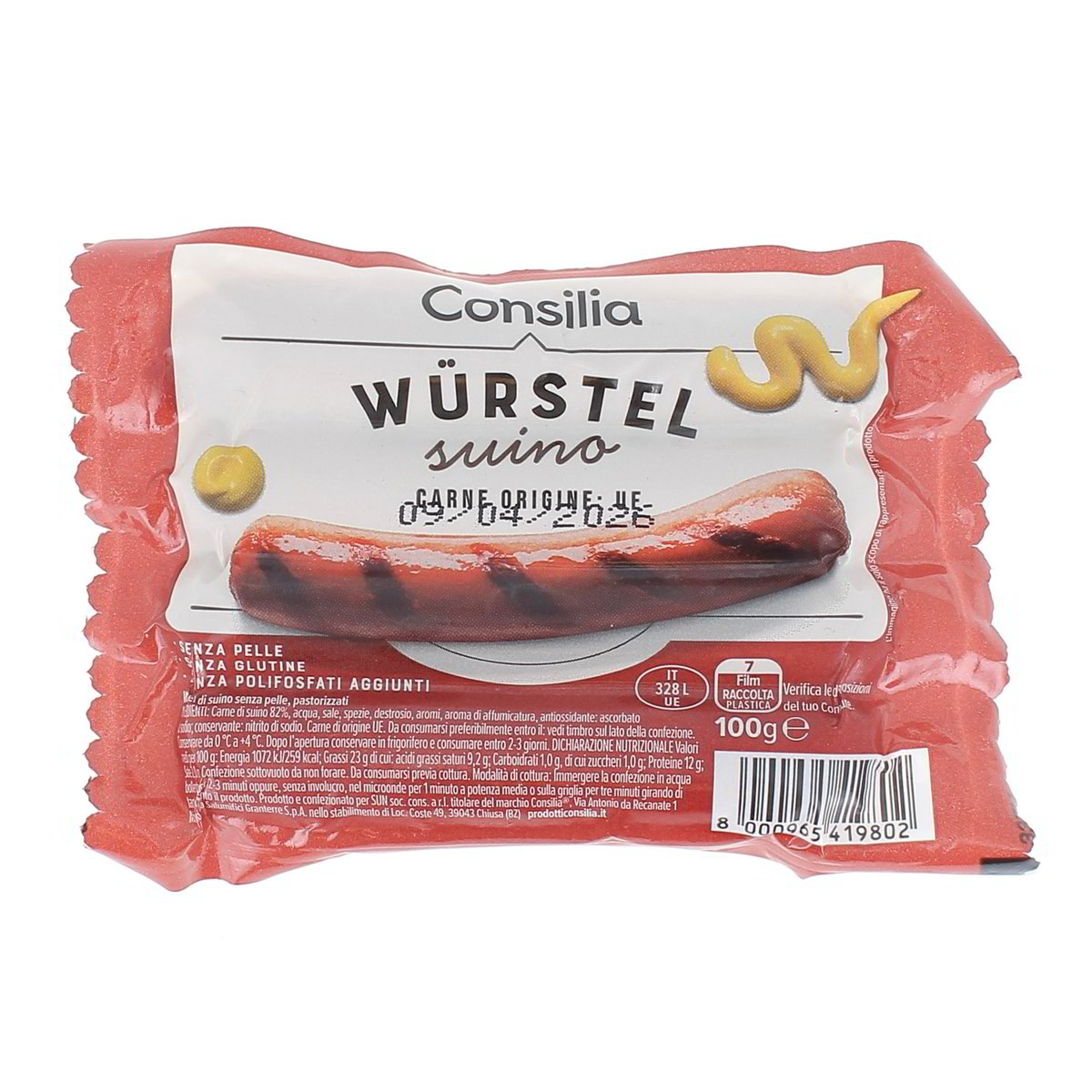 Consilia Wurstel Suino 100 g