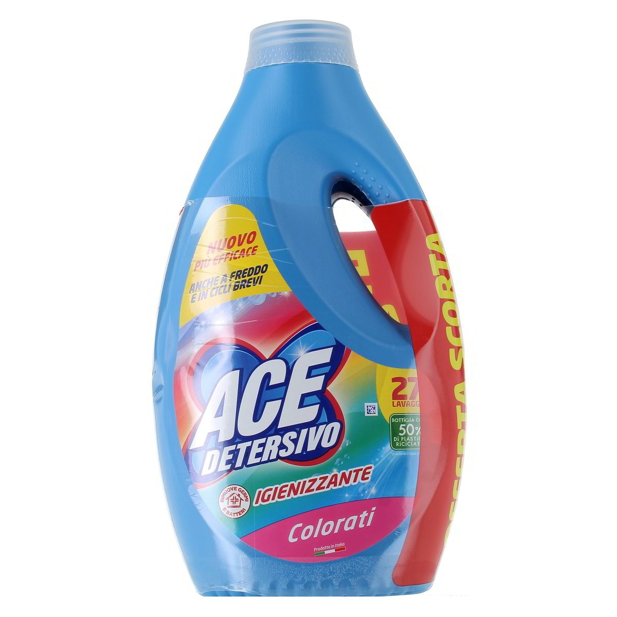 ACE Detersivo Liquido Igienizzante Colorati 54 Lavaggi 2x1375 ml