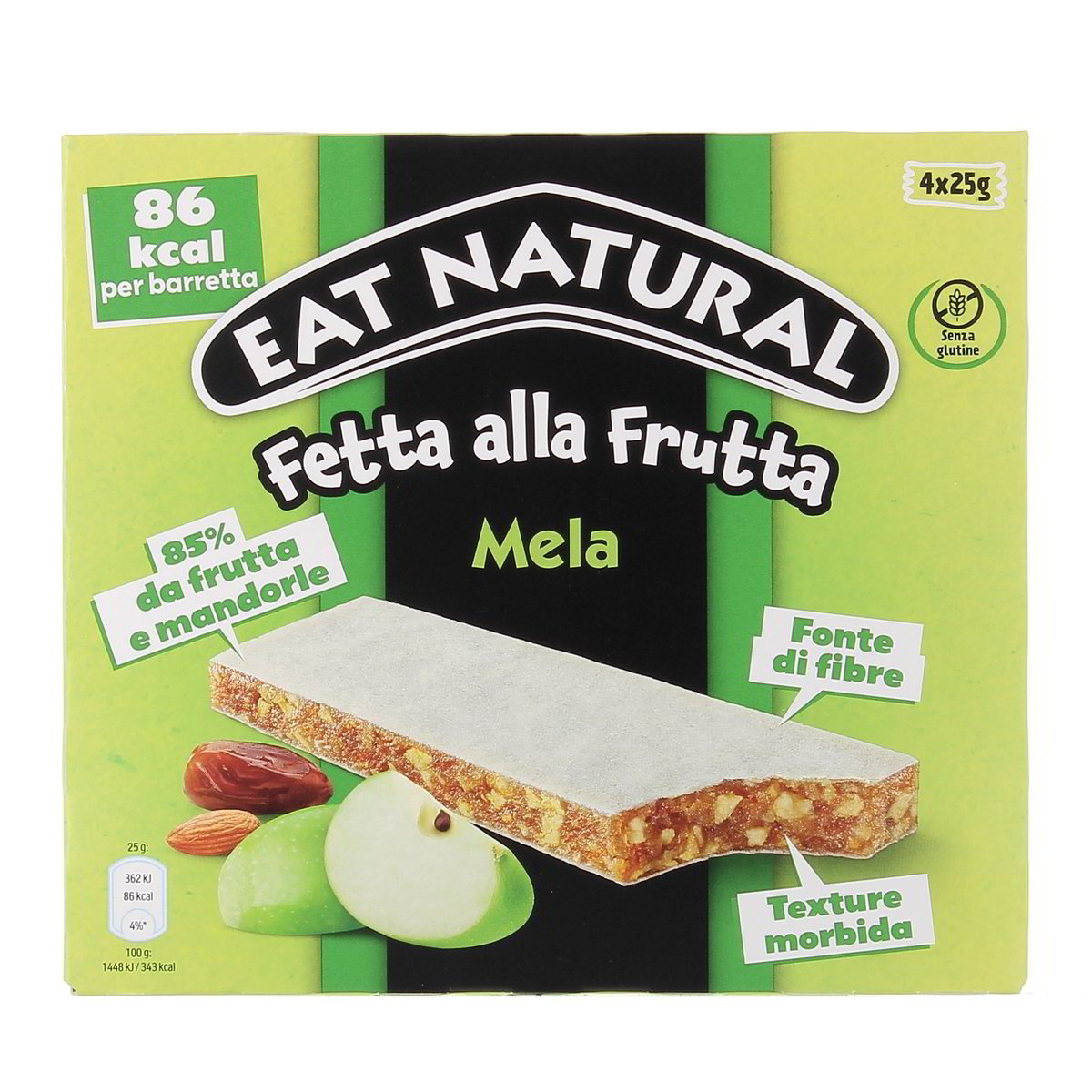 EAT Natural Fetta Alla Frutta Mela 4x25 g