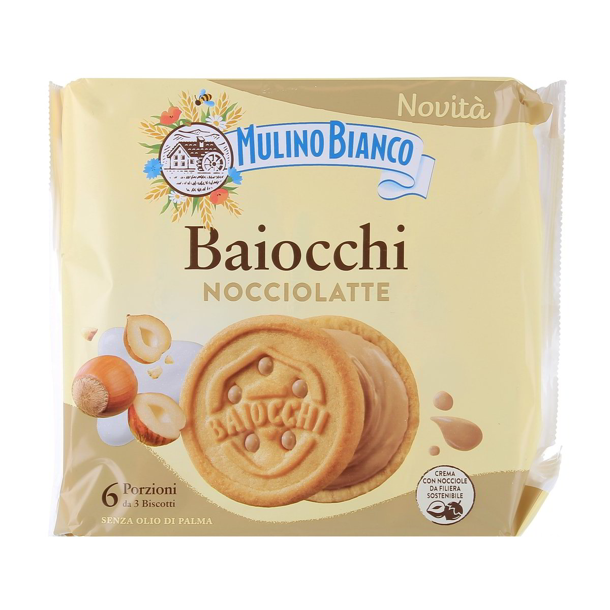 Mulino Bianco BAIOCCHI NOCCIOLATTE x6 168 g