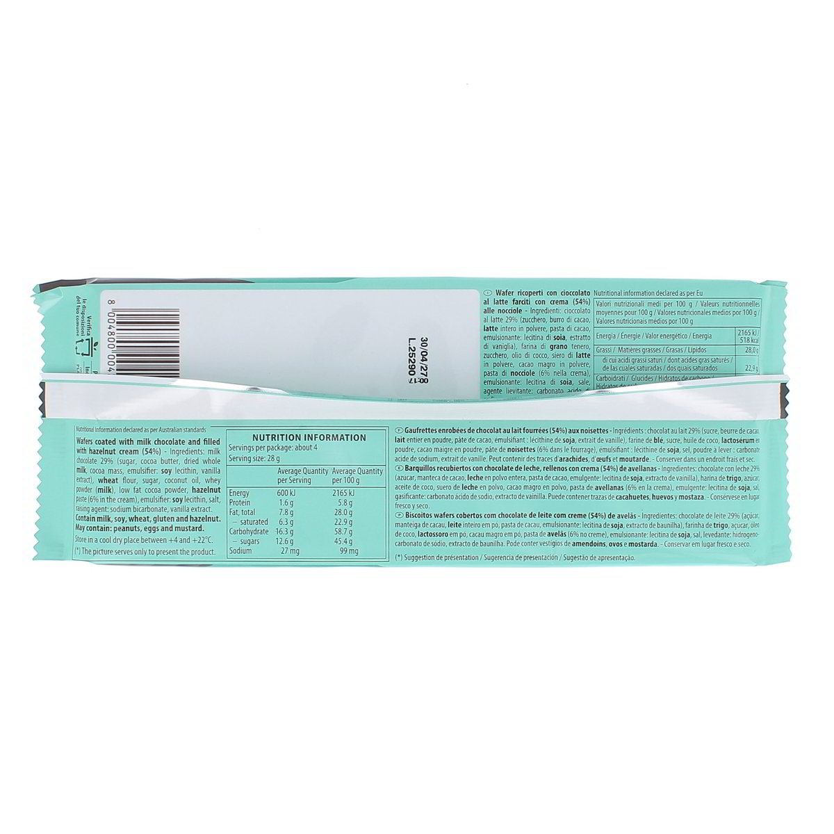 Lago Wafer Plaisir Cioccolato Al Latte 120 g — immagine 3