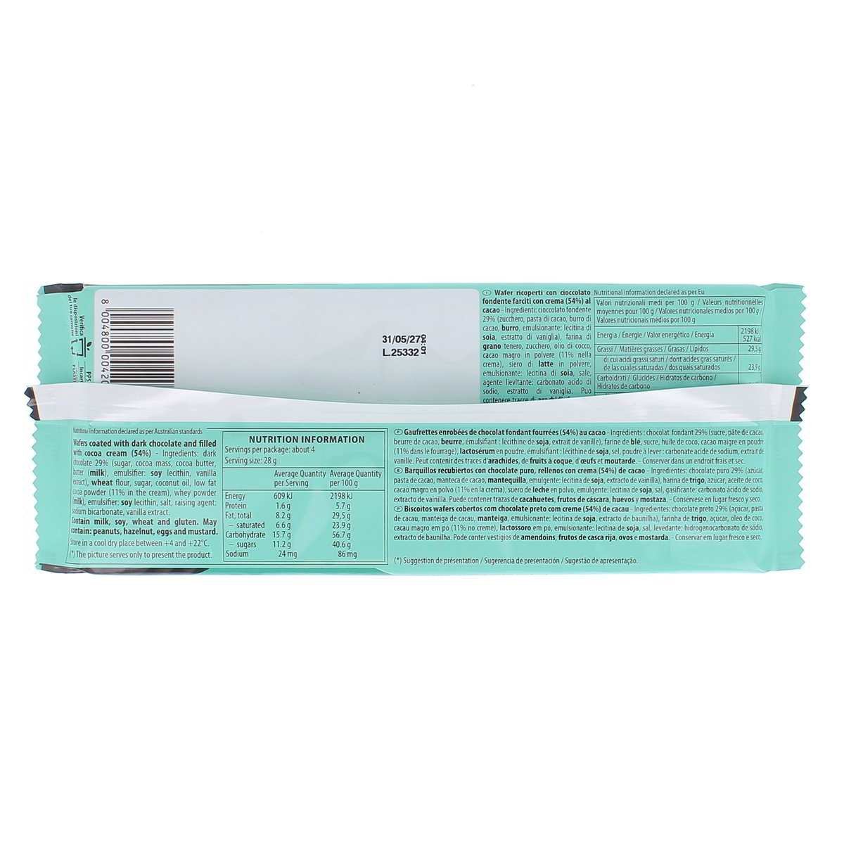 Lago Wafer Plaisir Cioccolato Fondente 120 g — immagine 3
