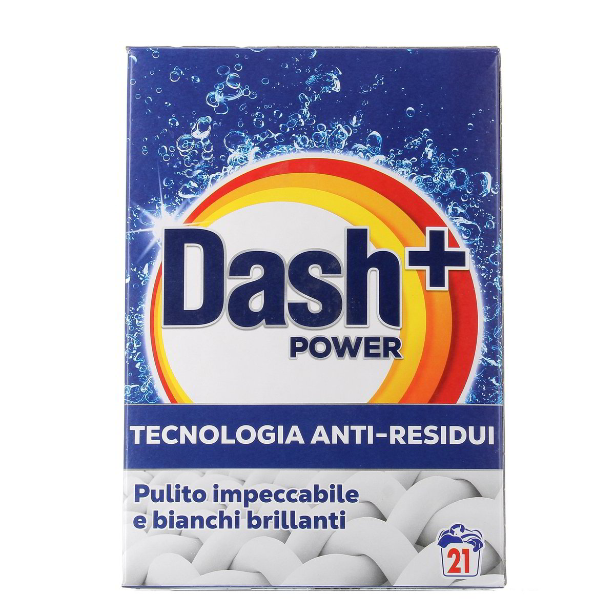 Dash Detersivo In Polvere Power+ Tecnologia Anti-Residui 21 Lavaggi 1050 g