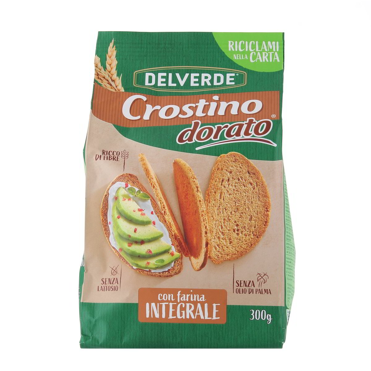 Delverde Crostino Con Farina Integrale 300 g