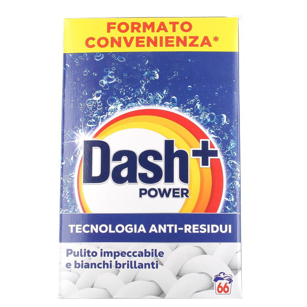 Dash Detersivo In Polvere Power+ Tecnologia Anti-Residui 66 Lavaggi 3300 g