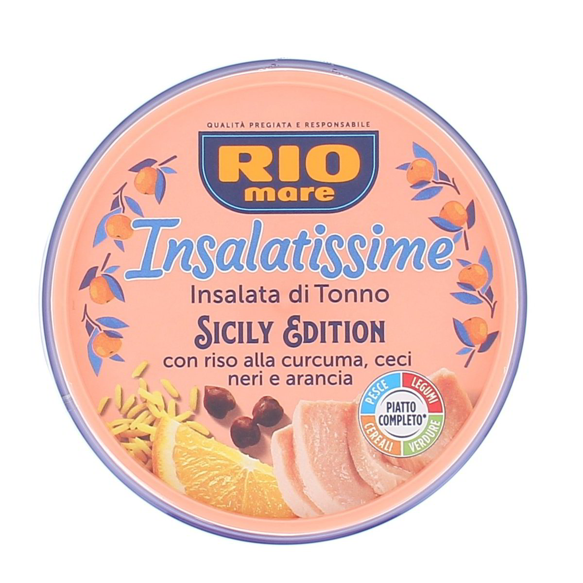 RIO Mare Insalatissime Sicily Edition Tonno Con Riso Alla Curcuma Ceci Neri E Arancia 200 g