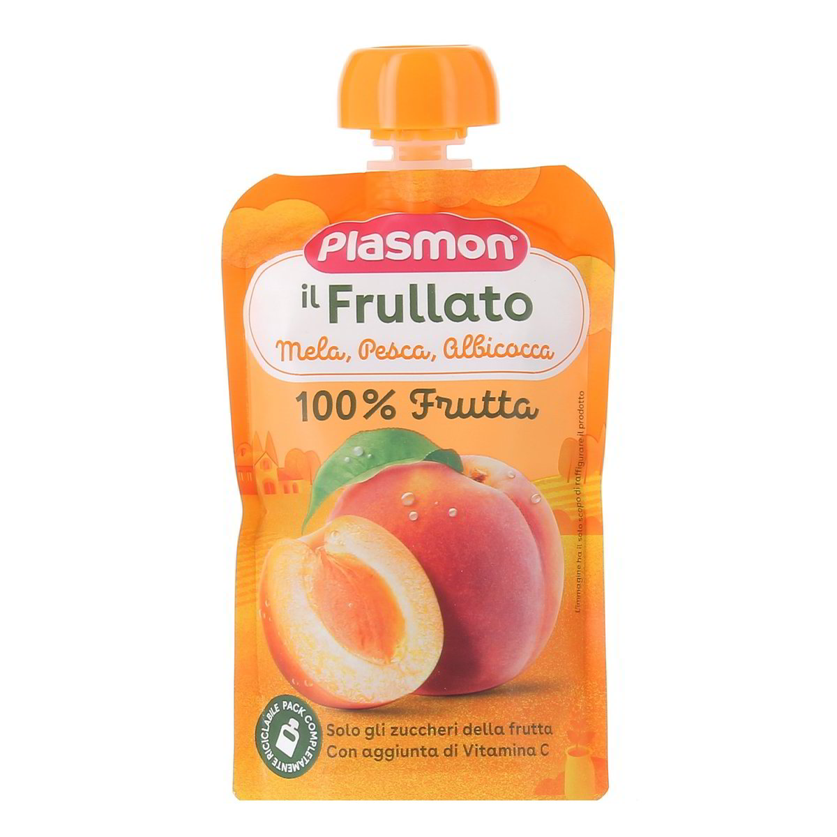 Plasmon Il Frullato Mela Pesca Albicocca 100% Frutta 100 g