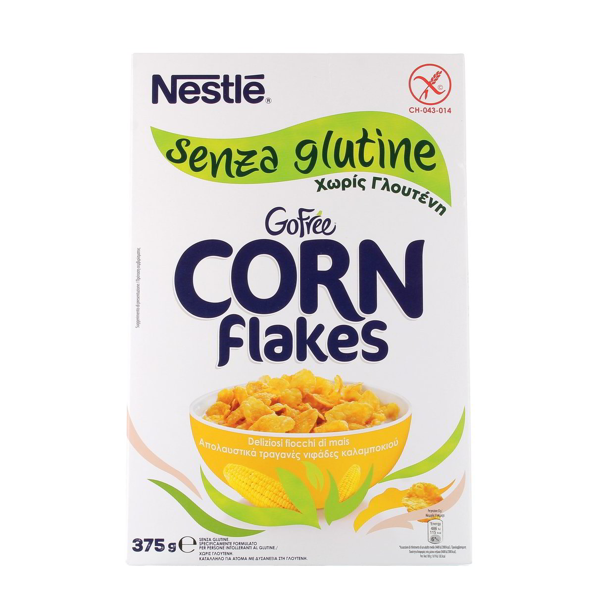 GO Free Corn Flakes Fiocchi Di Mais Senza Glutine 375 g