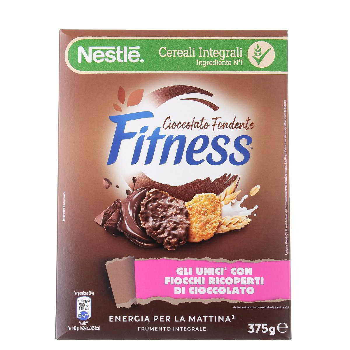 Fitness Cereali Integrali Con Fiocchi Di Cioccolato Fondente 375 g