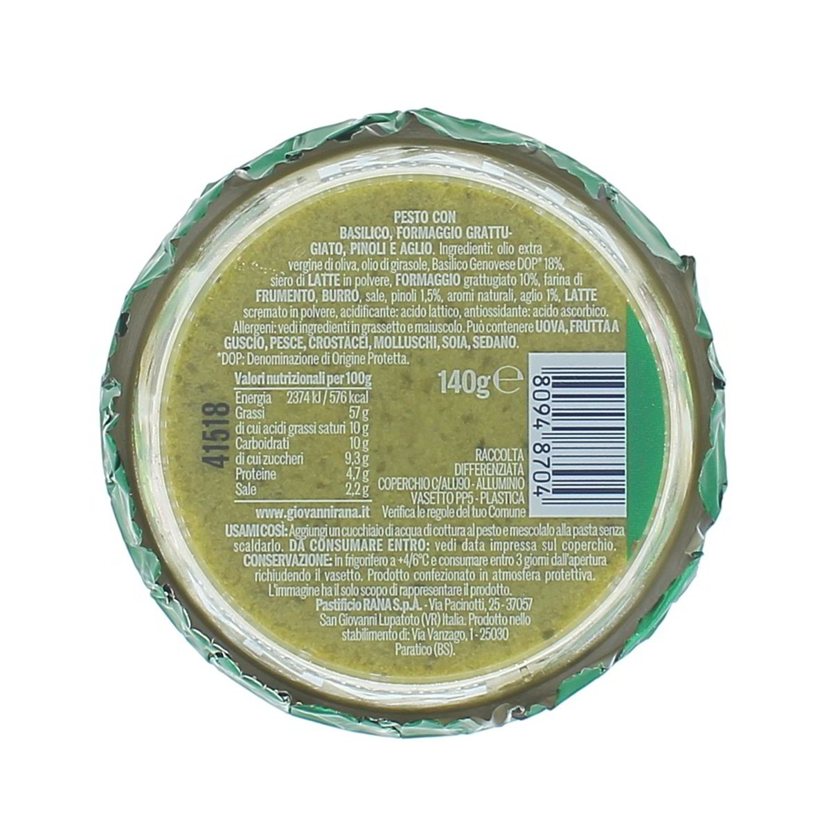 Rana Pesto Fresco Alla Genovese 140 g — immagine 3