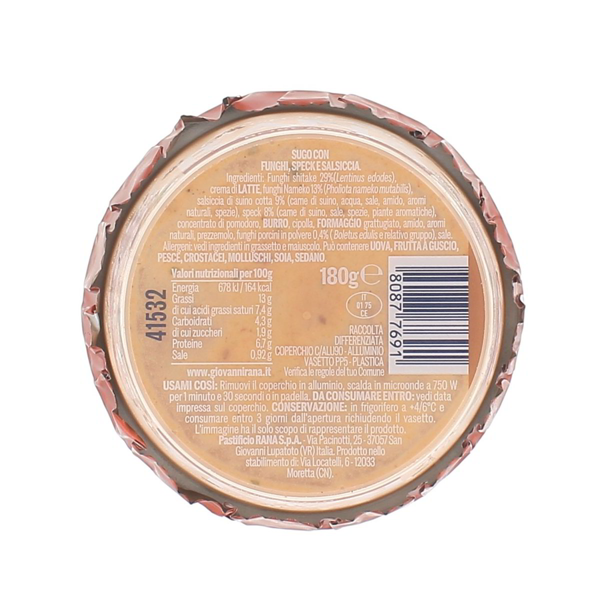 Rana Sugo Fresco Boscaiola 180 g — immagine 3