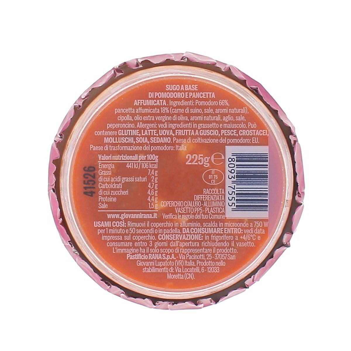 Rana Sugo Fresco All'amatriciana 225 g — immagine 3