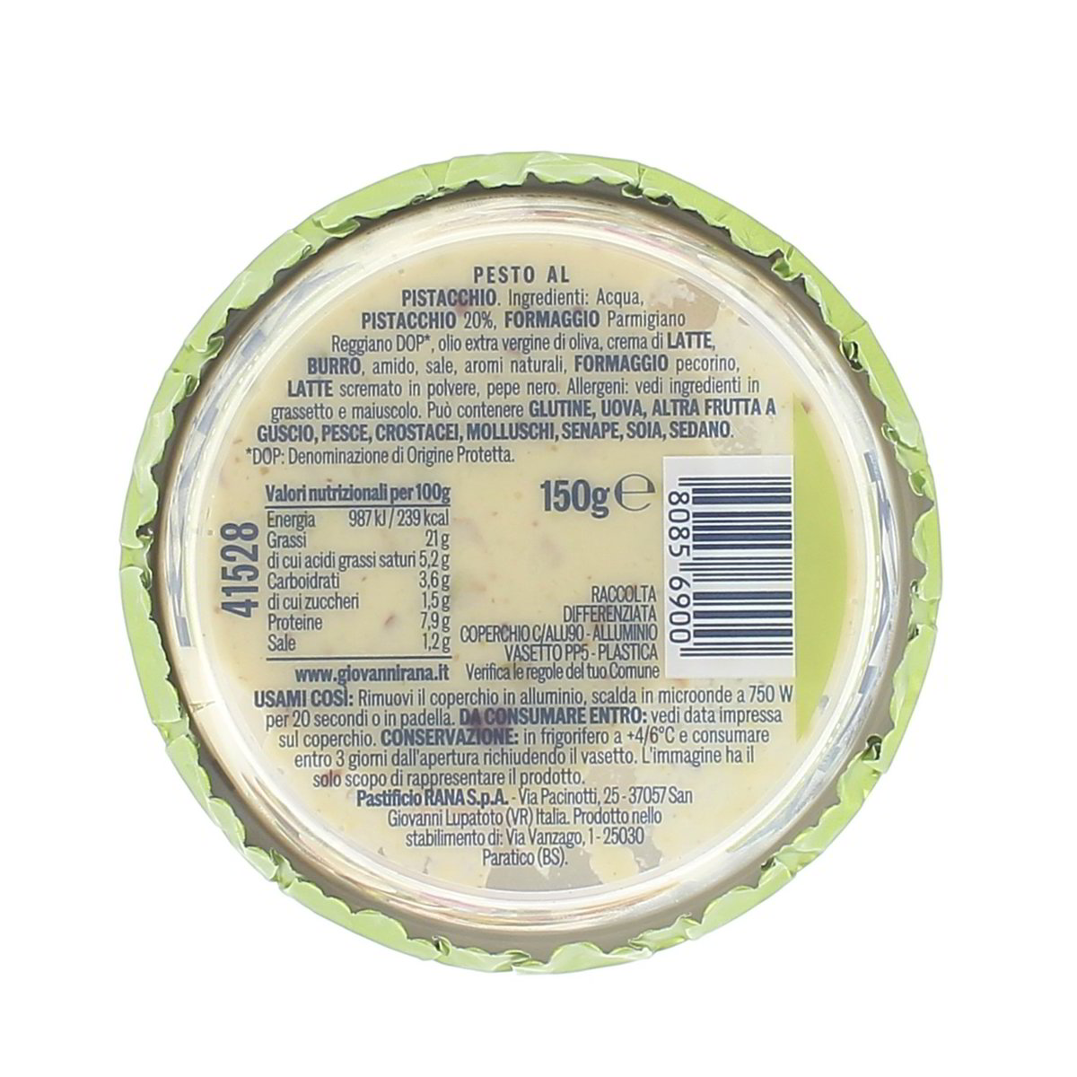 Rana Pesto Fresco Pistaccchio 150 g — immagine 3
