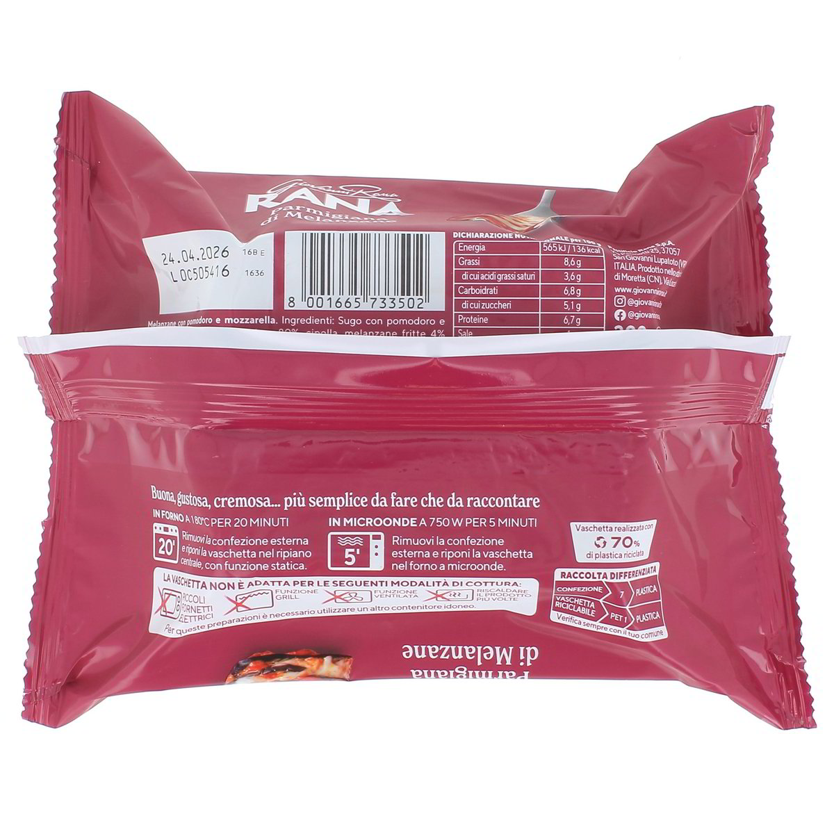 Rana Parmigiana Di Melanzane 300 g — immagine 3